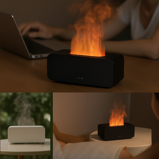 Diffuseur d’Huiles Essentielles Effet Flamme