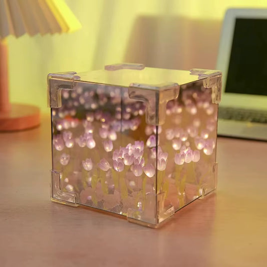 Lampe 3D LED en forme de Tulipe